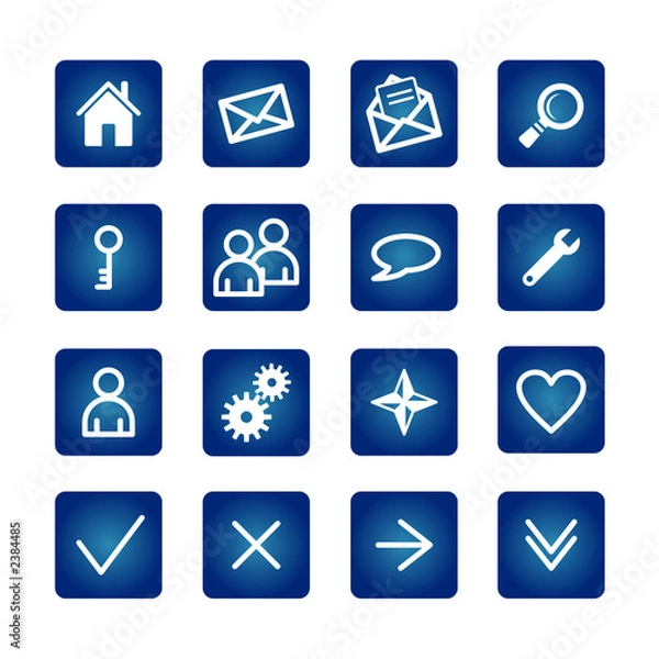 Fototapeta basic web icons set 2