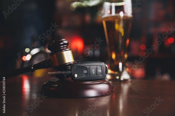 Obraz the concept for drink driving
