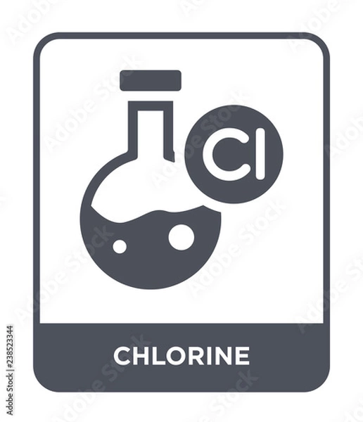 Obraz wektor ikona chloru