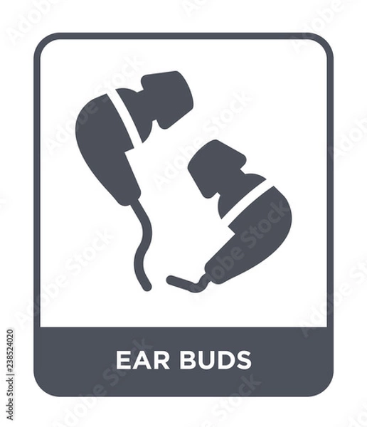 Obraz ear buds icon vector