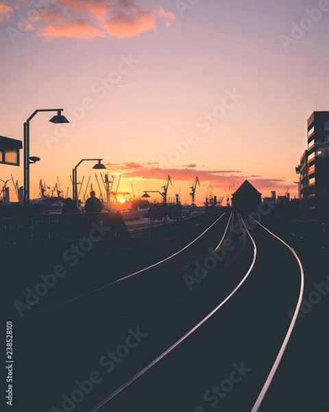 Obraz Gleise in Hamburg