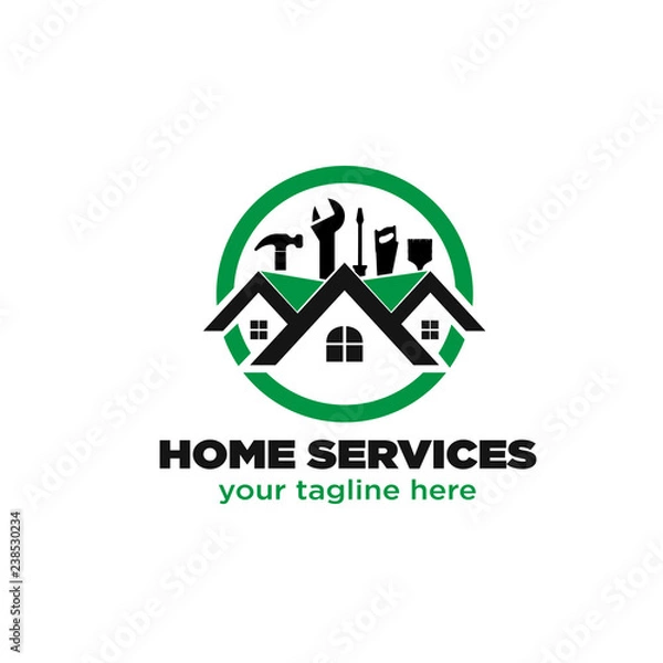 Obraz home service logo designs