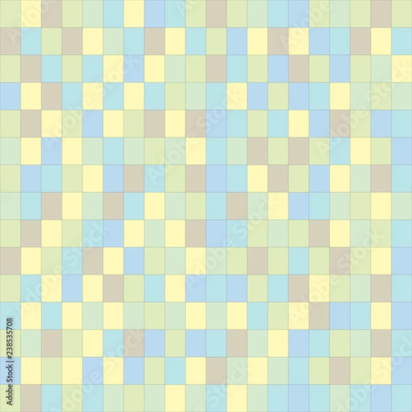 Fototapeta Flat geometric pattern texture. Multicolor abstract background for print and textile