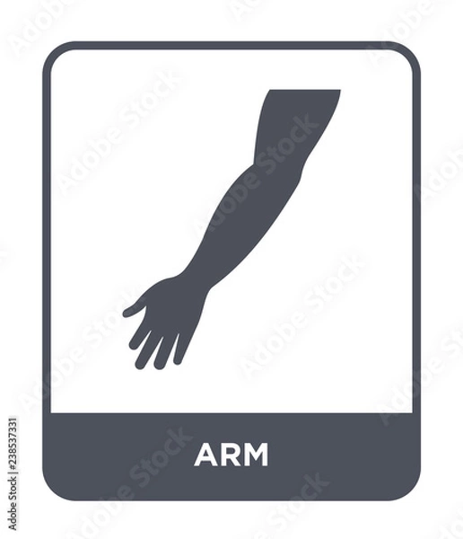 Fototapeta arm icon vector