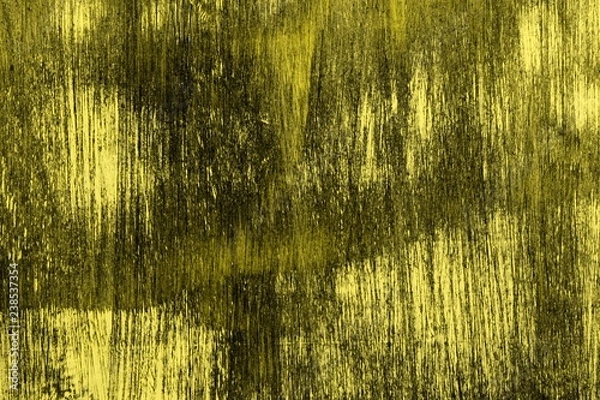 Fototapeta grunge yellow shabby wooden table texture - pretty abstract photo background