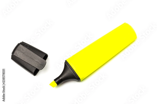 Obraz Multicolored highlighter Isolated on white background