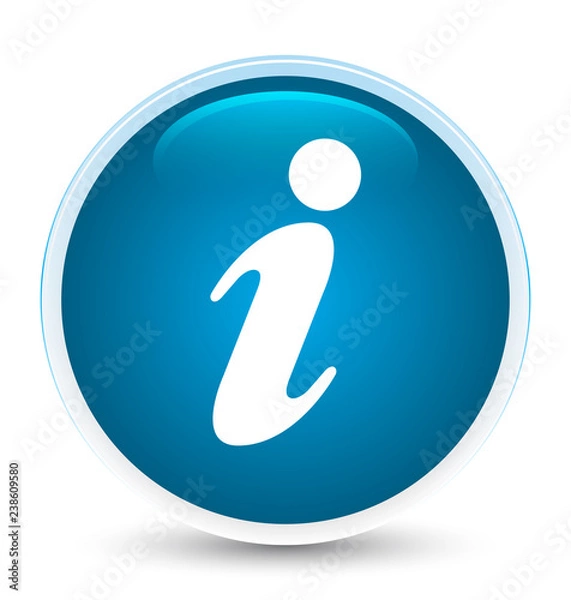 Fototapeta Info icon special prime blue round button