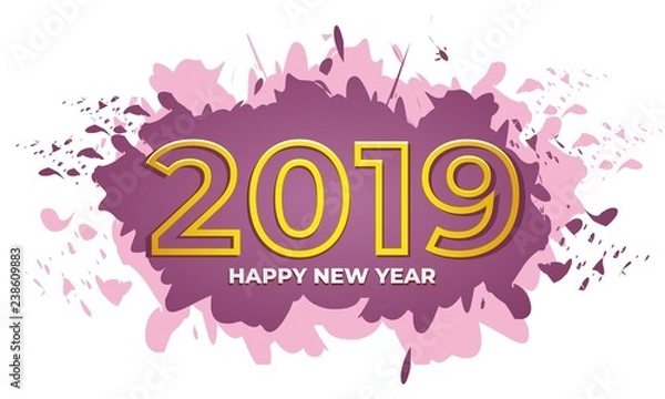 Obraz new year splash