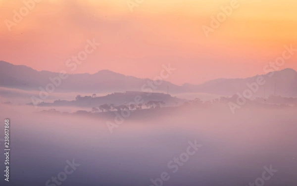 Obraz Mountains Winter Sunrise