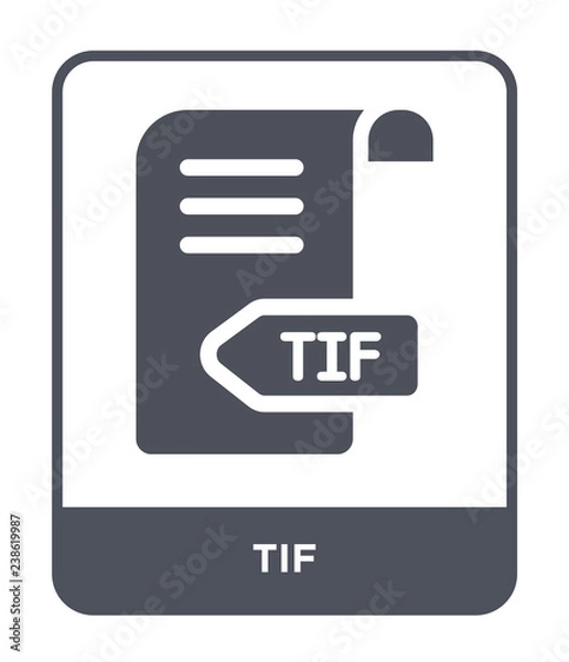 Fototapeta tif icon vector