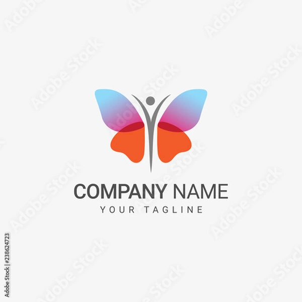 Obraz Butterfly Logo Template