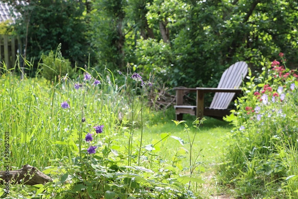 Obraz Sitzplatz im Garten