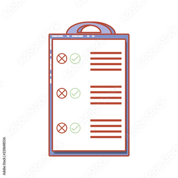 Obraz clipboard checklist isolated icon