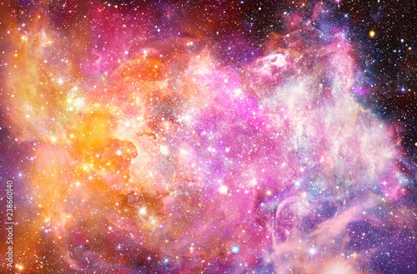 Fototapeta Artistic Abstract Multicolored Smooth Bright Nebula Galaxy in a Space Background