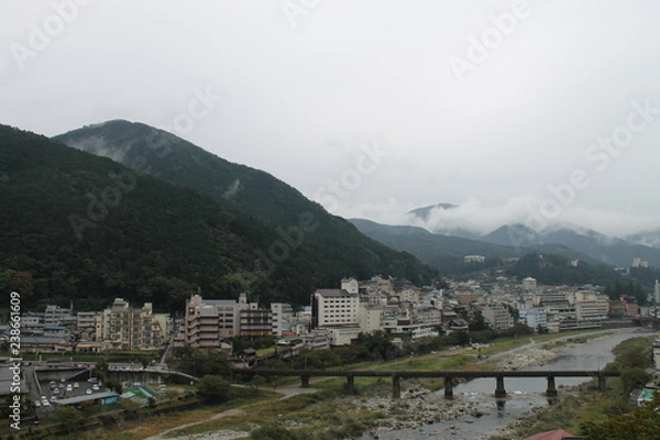 Fototapeta 下呂温泉街