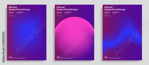 Obraz design templates with vibrant gradient shapes