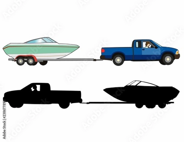 Obraz Boat trailer