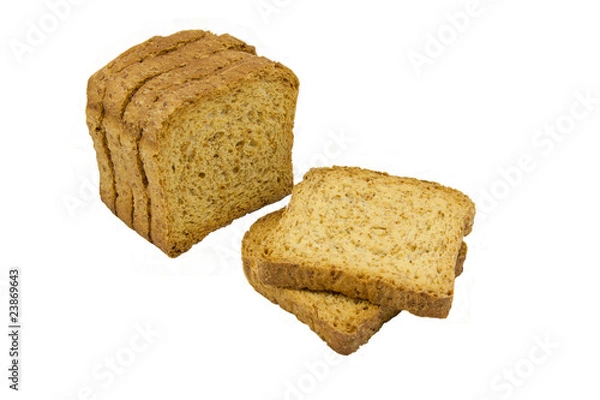 Obraz torradas em fundo branco