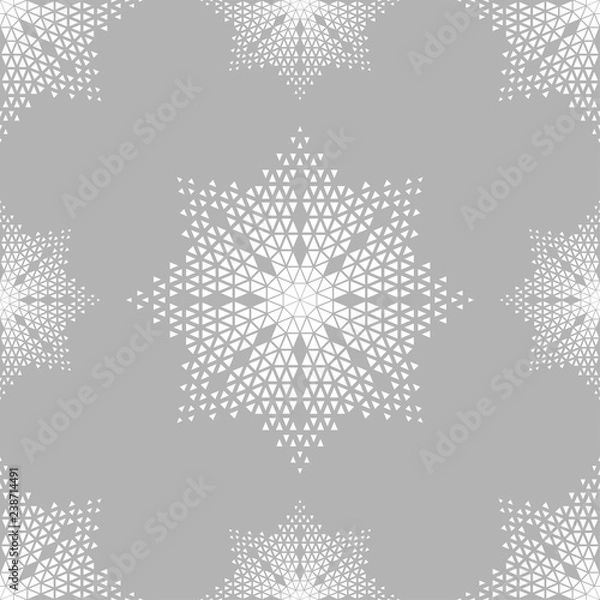 Fototapeta Seamless vector background. Octagonal star from triangles. Polygons. Mosaic texture. Can be used for wallpaper, textile, invitation card, wrapping, web page background.