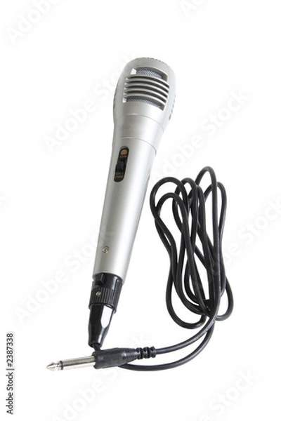 Obraz silver microphone
