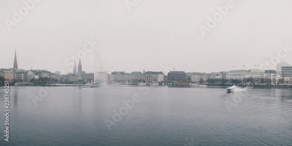 Fototapeta Graues Hamburg