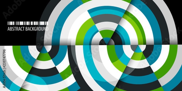 Obraz Geometric colorful abstract background