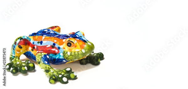 Obraz Frog mosaic isolated on white