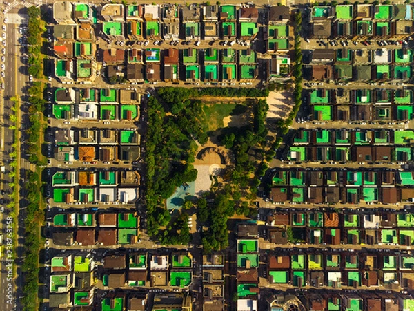 Obraz City aerial view