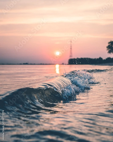 Fototapeta Tiny Waves in Hamburg