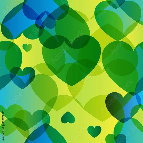 Obraz Love Actually vector colorful trendy seamless pattern