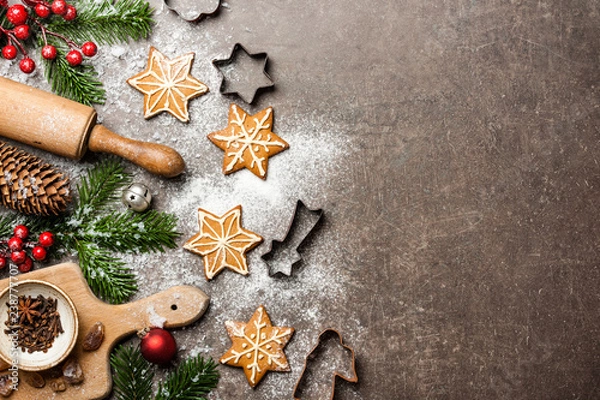 Obraz Boże Narodzenie koncepcja pieczenia