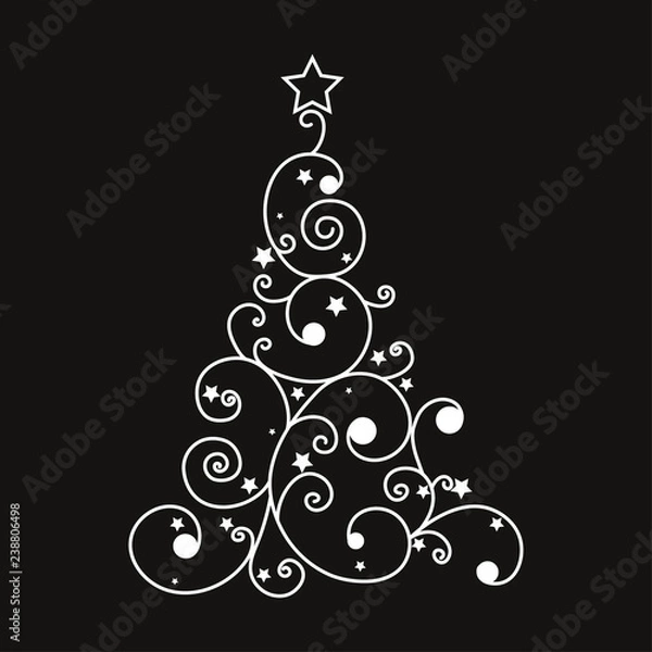 Obraz Decorative christmas tree