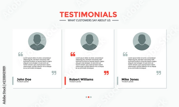 Obraz Testimonials - User Interface Design