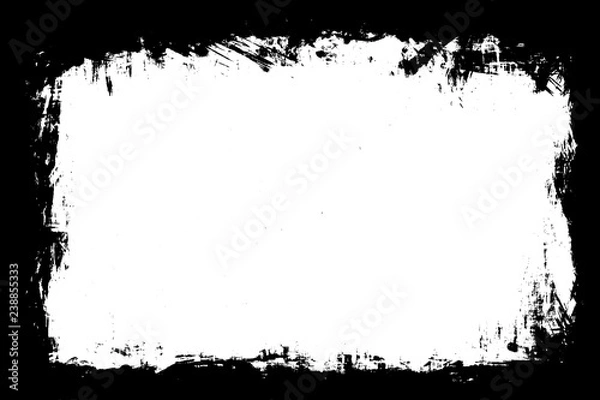 Obraz Abstract Black Photo Edge / Overlay for Landscape Photos