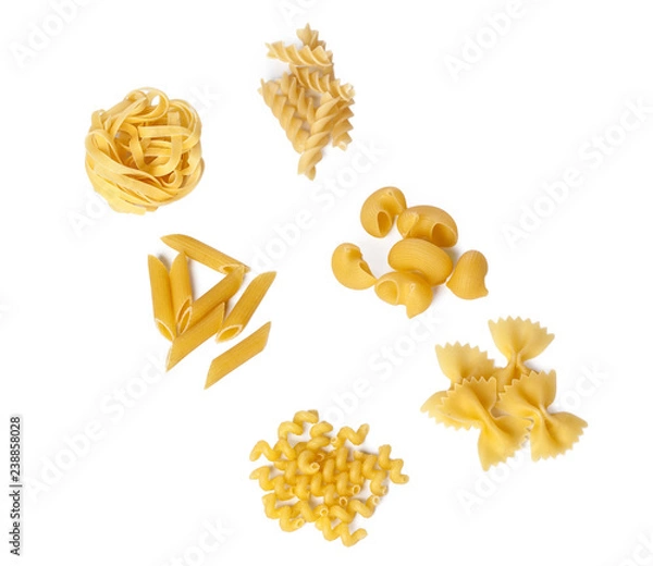 Obraz pasta on white background