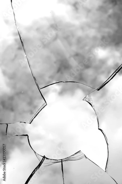 Obraz Glass  broken  window