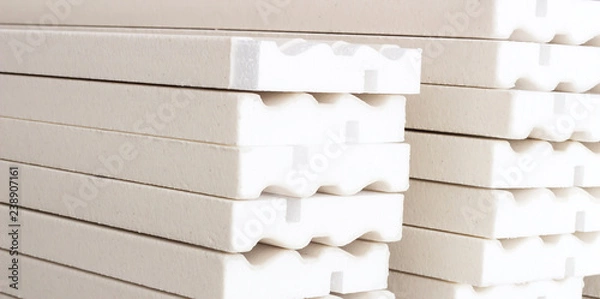 Obraz Products from Styrofoam , covered with decorative putty