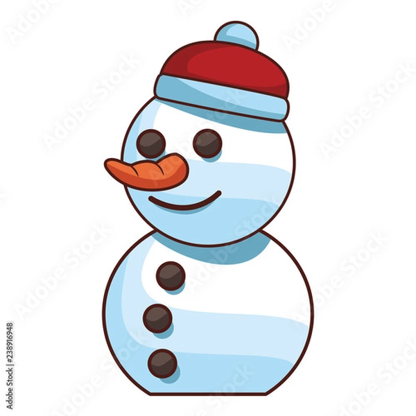 Obraz christmas snowman cartoon