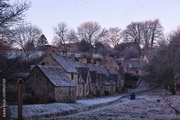 Obraz 早朝のコッツウォルズ