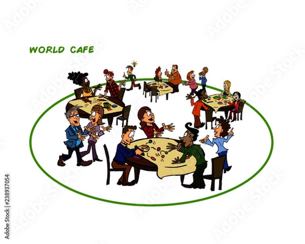 Fototapeta World Cafe 