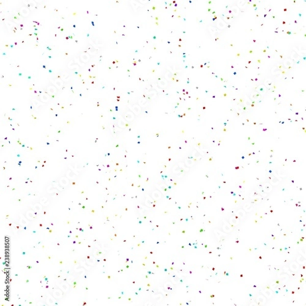 Obraz Seamless confetti texture on white isolated background