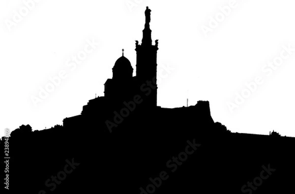 Obraz Marseille, notre Dame de la Garde