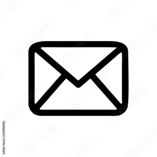 Fototapeta Email envelope outline