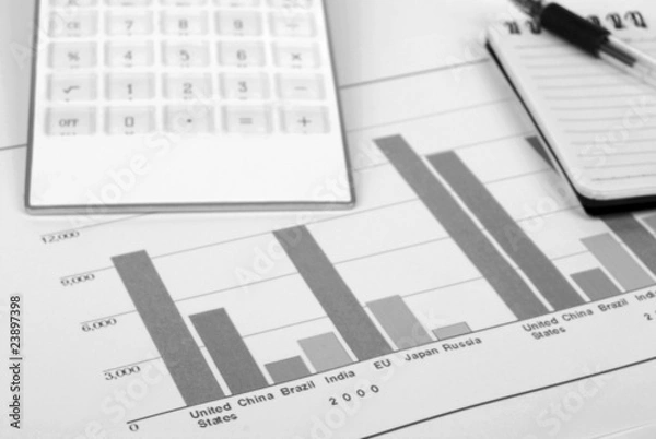 Fototapeta finance