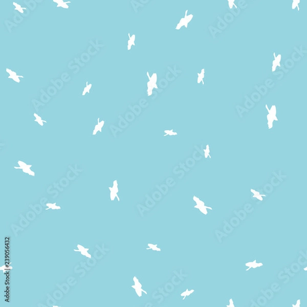 Fototapeta Bird seamless pattern color