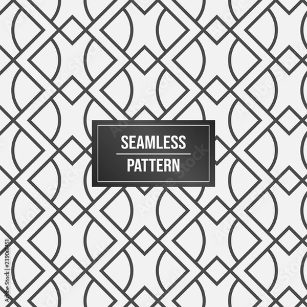 Fototapeta Geometric pattern background. Modern Abstract seamless pattern