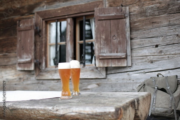 Obraz Bergwandern - Weisbier