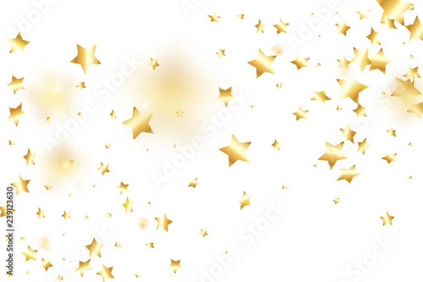 Fototapeta Star falling confetti background.