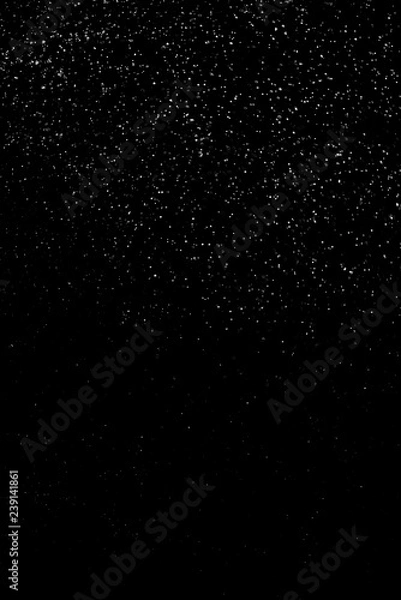 Fototapeta Snow and snow fog on a black background