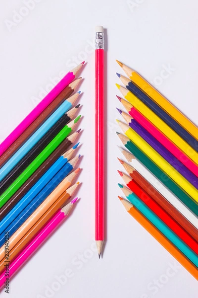 Obraz Набор цветных карандашей.